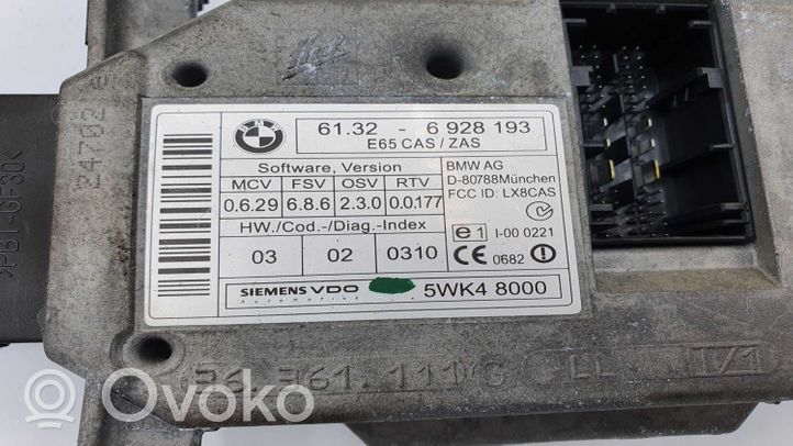 BMW 7 E65 E66 Lecteur de carte 61326928193