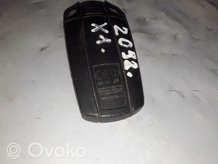 BMW X1 E84 Ключ / карточка зажигания 698658503
