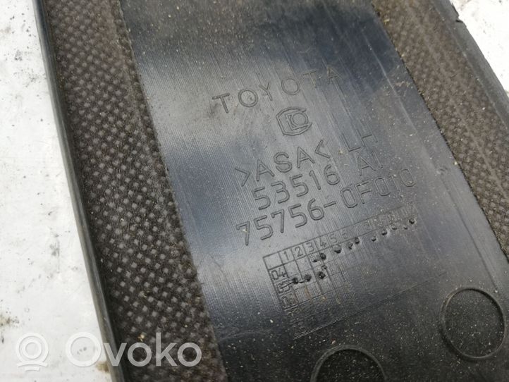 Toyota Corolla Verso E121 Priekinių durų stiklo apdaila 757560F010