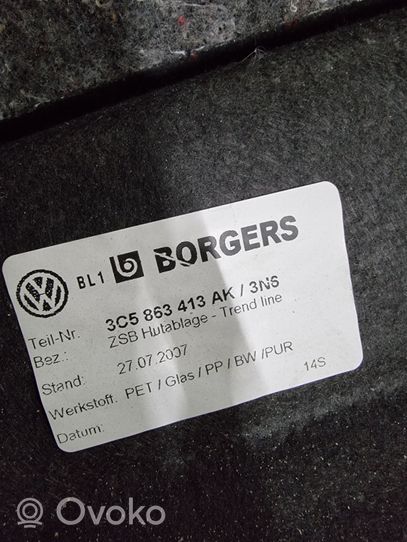 Volkswagen PASSAT B7 Grilles/couvercle de haut-parleur arrière 3C5863413AK