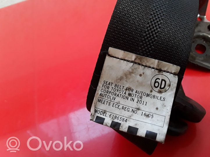 Toyota Verso-S Cintura di sicurezza posteriore 6196584