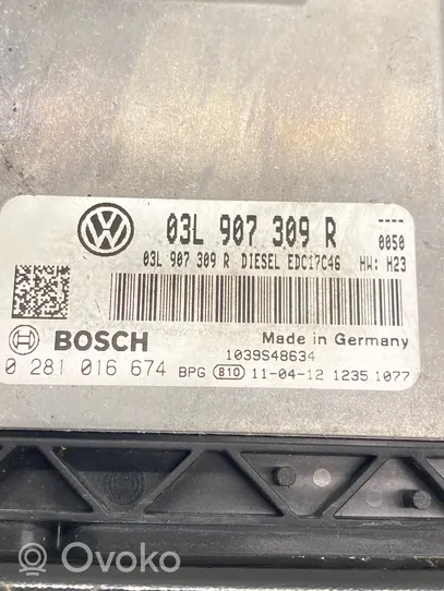 Volkswagen Tiguan Moottorin ohjainlaite/moduuli 03L907309R