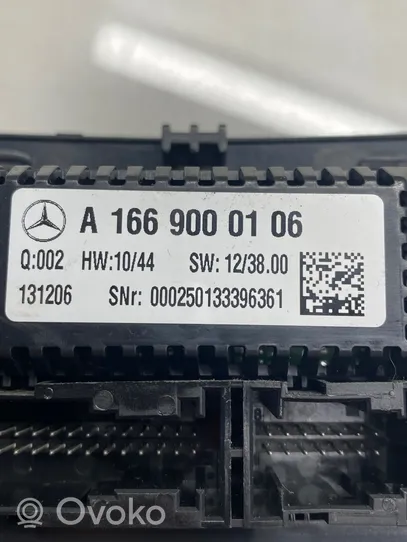 Mercedes-Benz ML W166 Ilmastoinnin ohjainlaite A1669000106