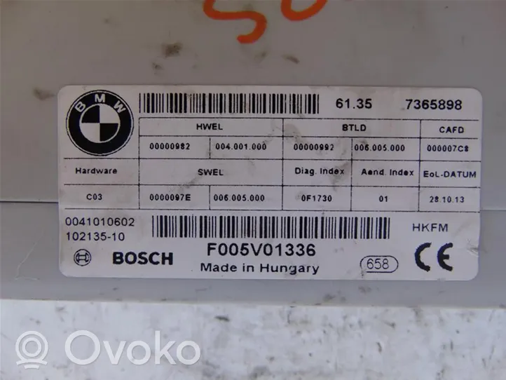 BMW 5 F10 F11 Door central lock control unit/module 7365898