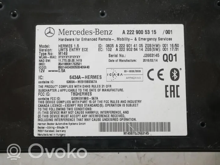 Mercedes-Benz B W246 W242 Antenne radio A2229005315