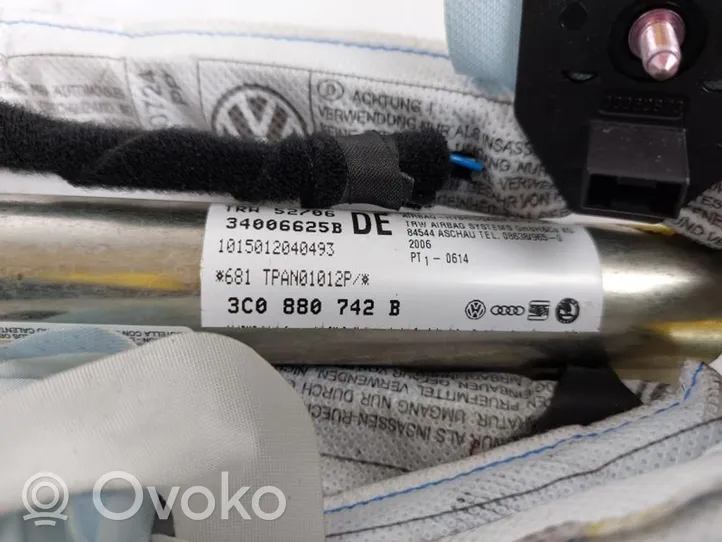 Volkswagen PASSAT B6 Poduszka powietrzna Airbag boczna 3C0880742B
