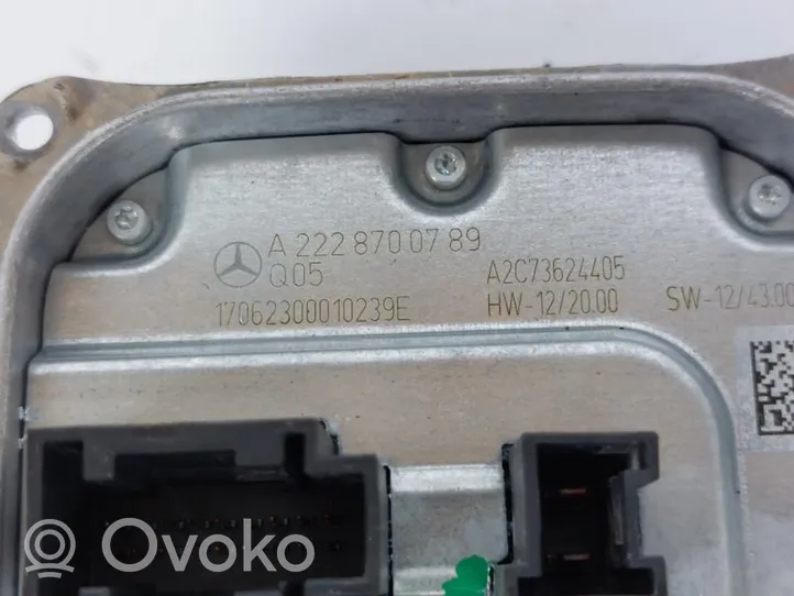 Mercedes-Benz GLS X166 Moduł poziomowanie świateł Xenon A2228700789