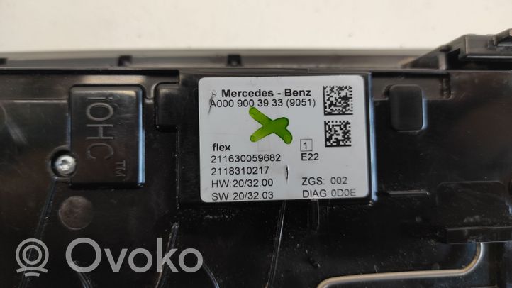 Mercedes-Benz Vito Viano W447 Światło fotela przedniego A0009003933