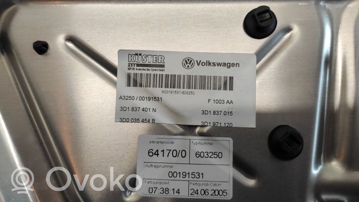Volkswagen Phaeton Alzacristalli della portiera anteriore con motorino 3D4837755AC