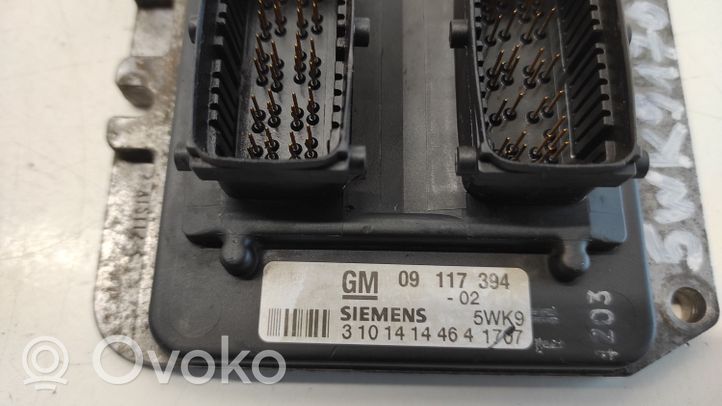 Opel Zafira A Calculateur moteur ECU 09117394