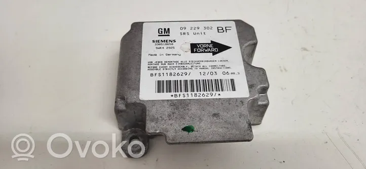 Opel Astra G Module de contrôle airbag 330518650