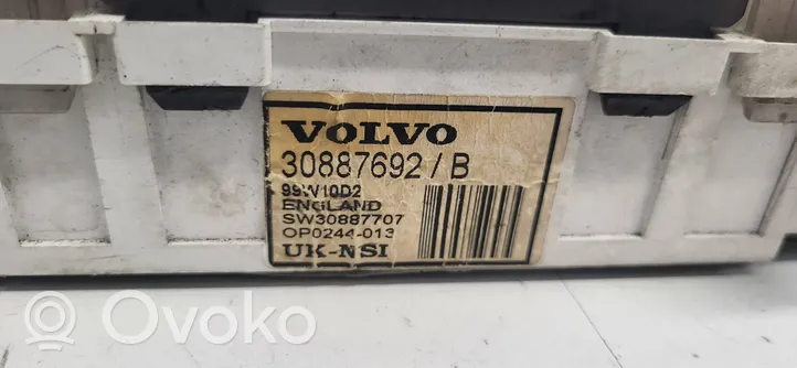 Volvo S40, V40 Compteur de vitesse tableau de bord 30887692