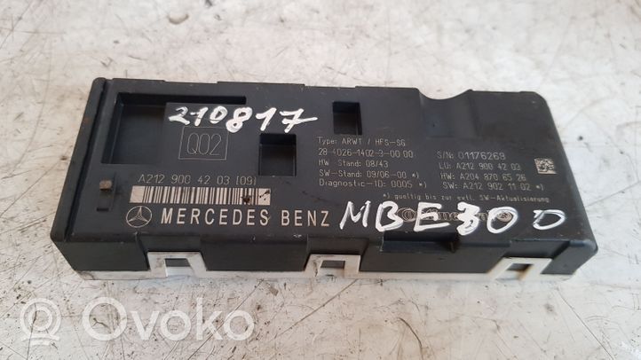 Mercedes-Benz E W212 Rankinio stabdžio valdymo blokas 2129004203