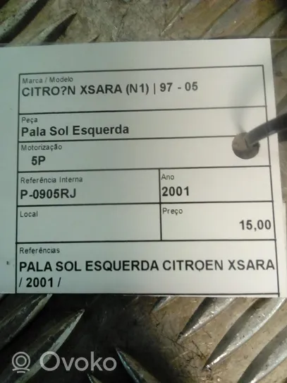 Citroen Xsara Clip/gancio/supporto per aletta parasole 