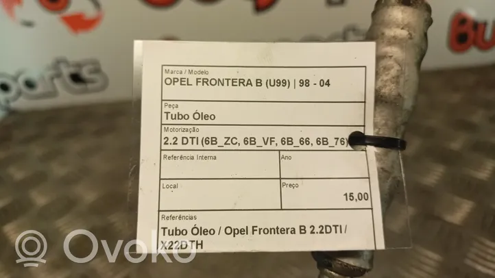 Opel Frontera B Tuyau de remplissage d'huile 