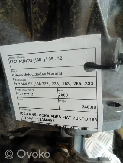 Fiat Punto (188) Manuaalinen 5-portainen vaihdelaatikko 