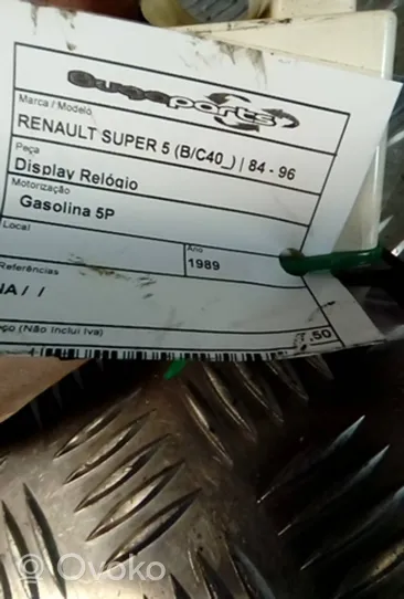 Renault Super R5 Monitor / wyświetlacz / ekran 