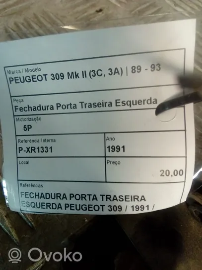 Peugeot 309 Etuoven lukko 
