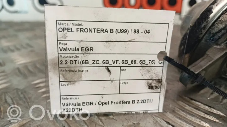 Opel Frontera B Zawór EGR 