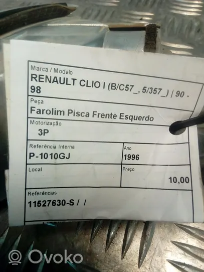 Renault Clio I Lampa oświetlenia tylnej tablicy rejestracyjnej 