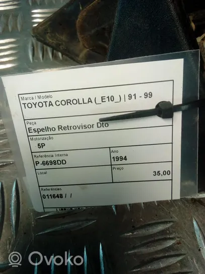 Toyota Corolla E100 Rétroviseur électrique de porte avant 