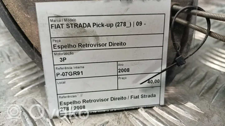 Fiat Strada Rétroviseur électrique de porte avant 