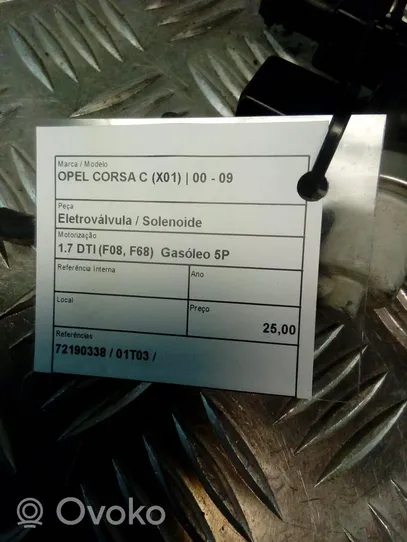 Opel Corsa C Zawór podciśnienia / Elektrozawór turbiny 