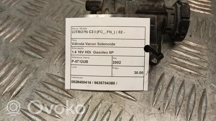 Citroen C3 Turbo solenoid valve 
