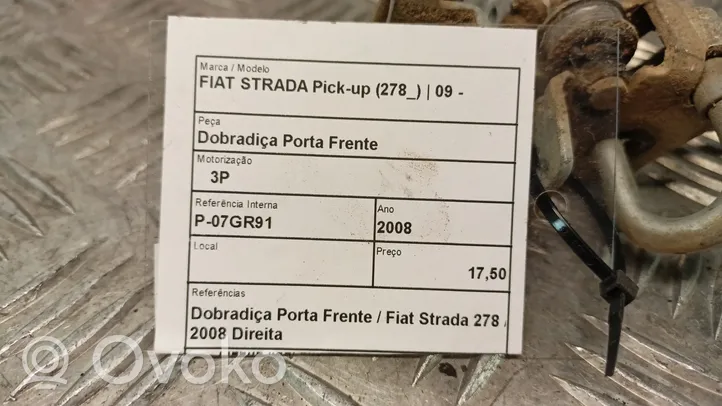 Fiat Strada Front door upper hinge 