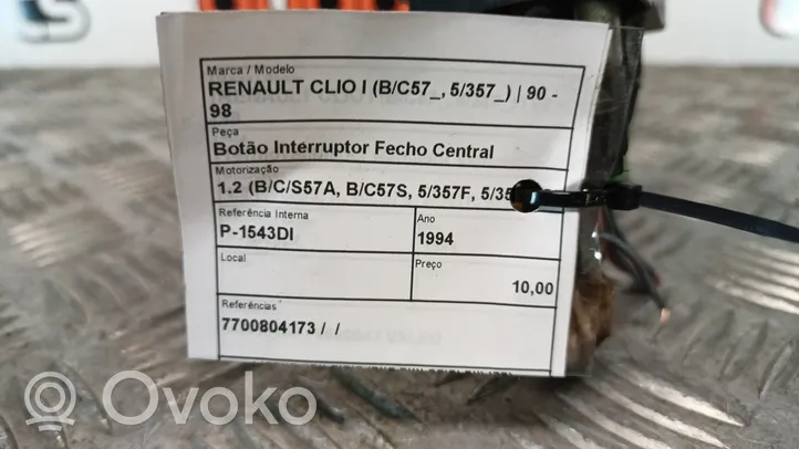 Renault Clio I Coupe-mallin oven lukko (kahvan vieressä) 