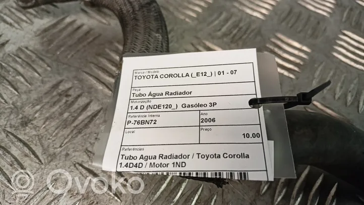 Toyota Corolla E120 E130 Jäähdytysnesteletku 