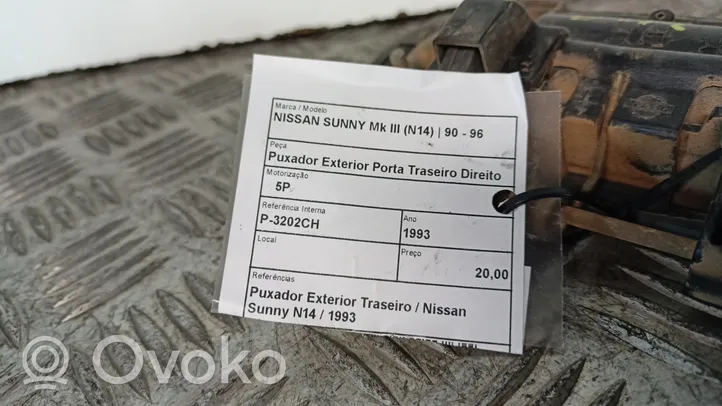 Nissan Sunny Išorinė atidarymo rankena galinių durų 