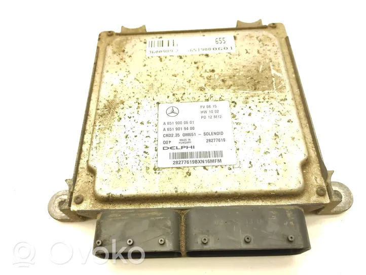 Mercedes-Benz Sprinter W906 Calculateur moteur ECU A6519000601