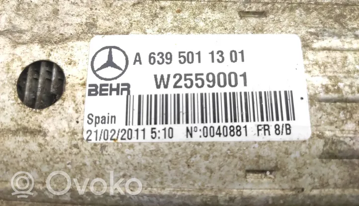 Mercedes-Benz Vito Viano W639 Chłodnica powietrza doładowującego / Intercooler A6395011301