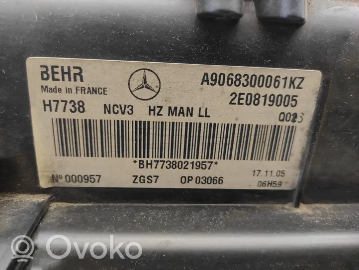 Mercedes-Benz Sprinter W906 Salono oro mazgo komplektas A9068300061KZ
