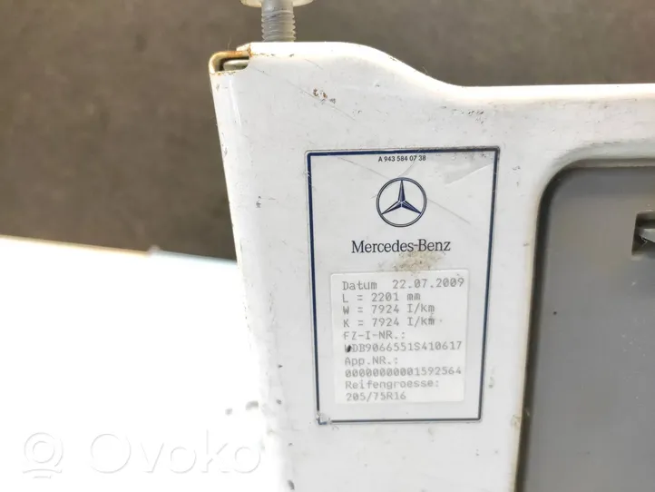 Mercedes-Benz Sprinter W906 Driver seat console base 