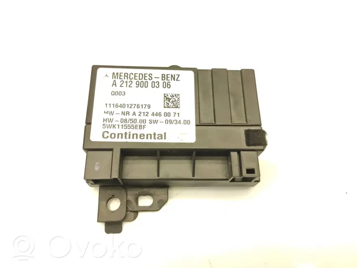 Mercedes-Benz Vito Viano W639 Unité de commande / module de pompe à carburant A2129000306