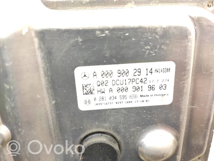 Mercedes-Benz Sprinter W906 Izmešu attīrīšanas vadības bloks A0009002914