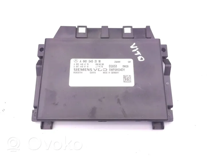 Mercedes-Benz Vito Viano W639 Module de contrôle de boîte de vitesses ECU A0015455116