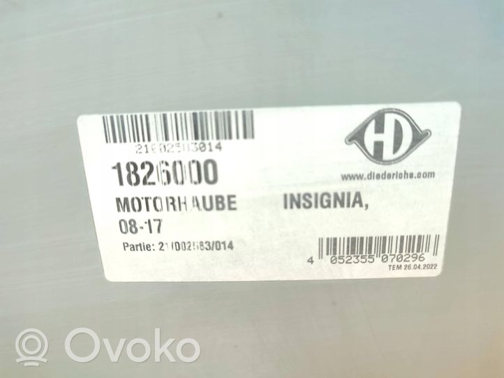 Opel Insignia B Pokrywa przednia / Maska silnika 1826000