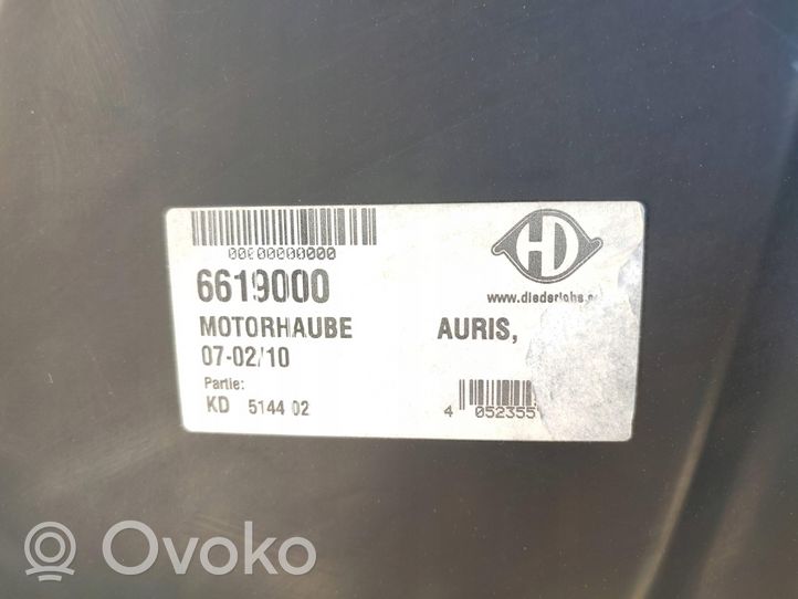 Toyota Auris E210 Vano motore/cofano 6619000