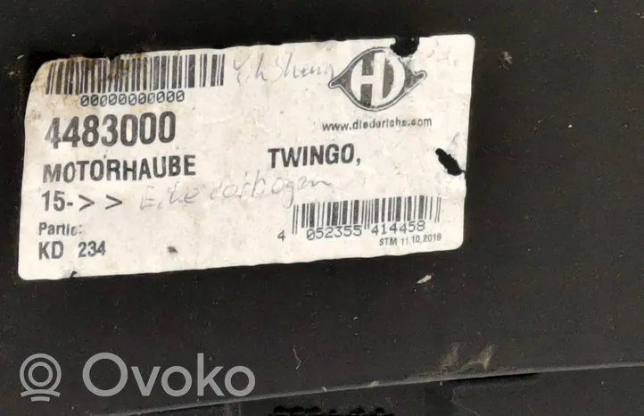 Renault Twingo III Couvercle, capot moteur 4483000