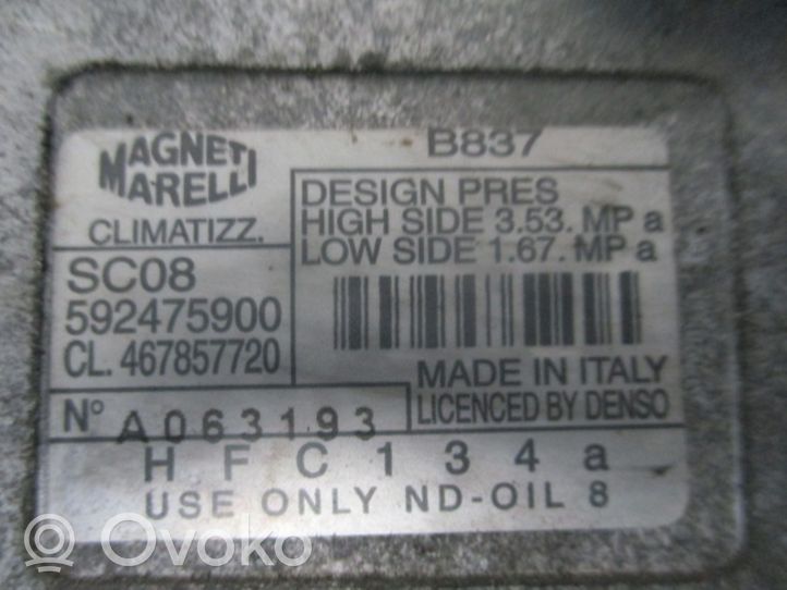 Lancia Y 840 Ilmastointilaitteen kompressorin pumppu (A/C) 