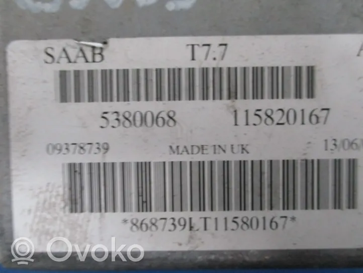 Saab 9-3 Ver1 Komputer / Sterownik ECU silnika 