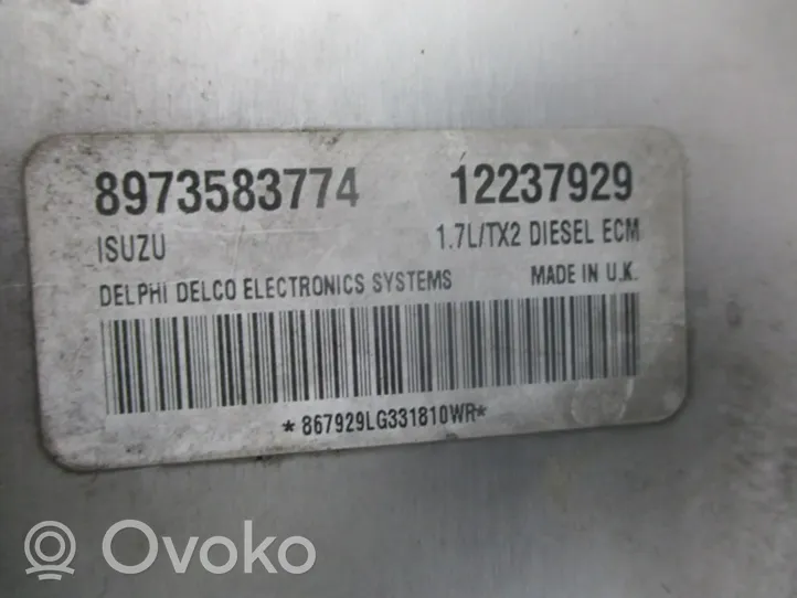 Opel Corsa C Komputer / Sterownik ECU silnika 12237929