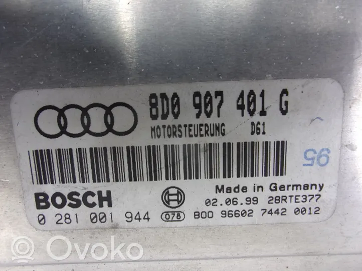 Audi A4 S4 B5 8D Galios (ECU) modulis 8D0907401G