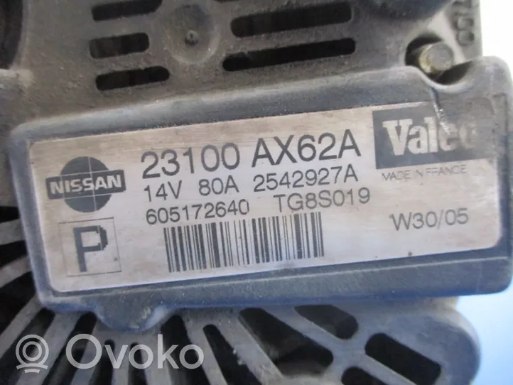 Nissan Micra Generatore/alternatore 23100AX62A