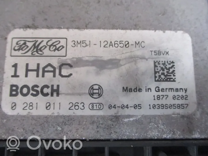 Ford Focus C-MAX Komputer / Sterownik ECU silnika 3M51-12A650-MC