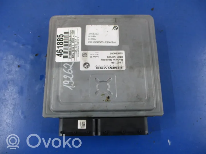 BMW 5 E60 E61 Komputer / Sterownik ECU silnika 7567178