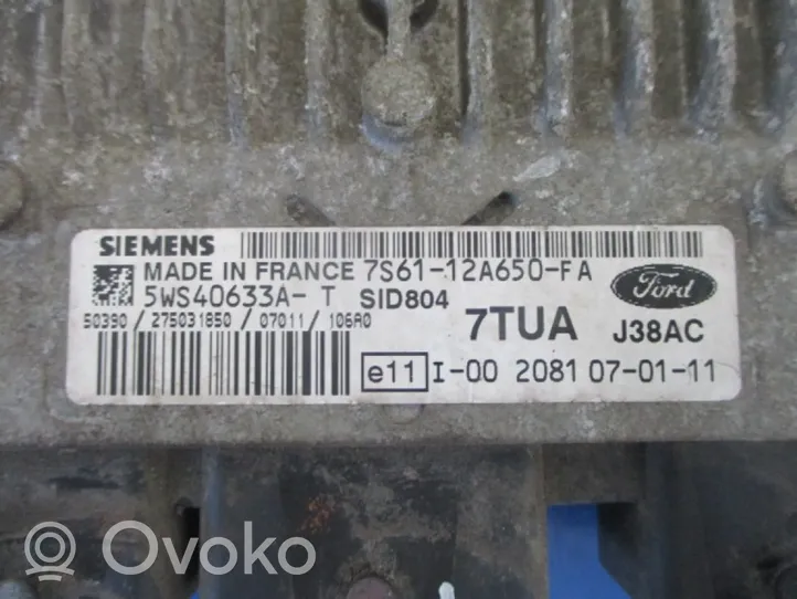 Ford Fusion Komputer / Sterownik ECU silnika 7S61-12A650-FA